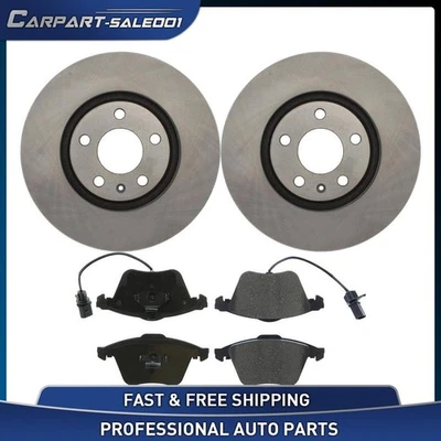 Kit de pastillas de freno cerámicas con rotor de disco delantero de 12,63" para Audi A6 Quattro 2005-2009 3,2 L Foto 1 de 4