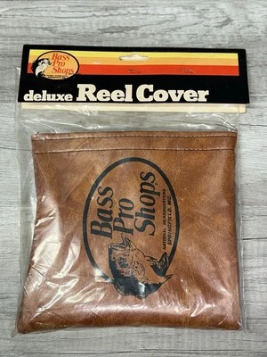 MEW Bass Pro Shops, capa de molinete de pesca de vinil vintage MARROM pacote aberto - Imagem 1 de 3