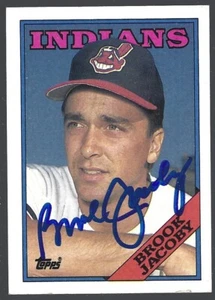 1988 Topps #555 Brook Jacoby IP autograph signed card - Picture 1 of 1