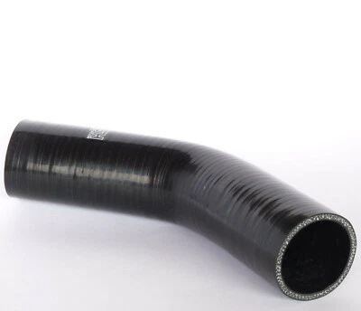 45 Grad, Silikonbogen ID 19mm Silikonschlauch Bogen Silikon Schlauch SCHWARZ - Bild 1 von 4