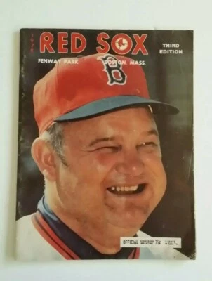 1978 Boston Red Sox Official Scorebook Program Third Edition Don Zimmer Cover - Image 1 of 4