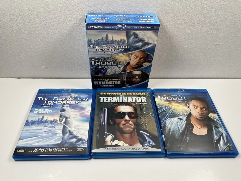Action Hero Blu-ray The Day After Tomorrow I, Robot The Terminator Bilingual - Image 1 of 4