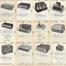 SAMS Photofact Folder VINTAGE Amplifier RECEIVER AM FM 1957-1959 Tube SCHEMATIC 