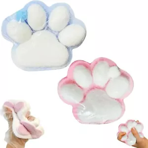 Taba Squeeze Toys Handmade Cat Paw Squeeze, 4 Inches Big FuFu Squeeze Paw, Cute - Picture 1 of 7
