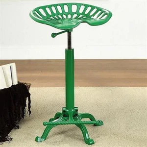 Carolina Classic Vintage Farmhouse 18.75" Metal Stool in Green - Picture 1 of 2