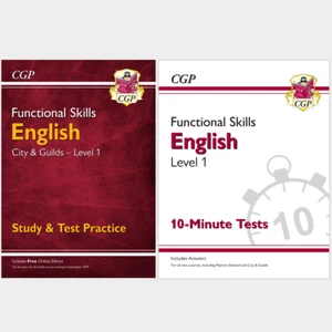 Functional Skills English City and Guilds Level 1 Study and Test with Answe Cgp - Picture 1 of 12