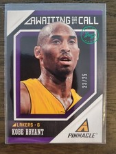 2013-14 Panini Pinnacle Kobe Bryant Awaiting the Call Artist Proof Emerald 23/25