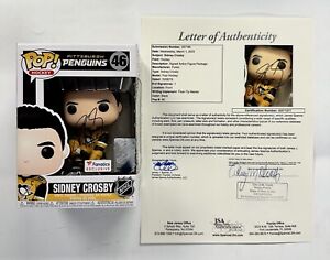 Sidney Crosby Signed NHL Pittsburgh Penguins Funko Pop! #46 Exclusive W/ JSA LOA