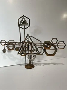ABSTRACT METAL SCULPTURE MODERNISM EXPRESSIONISM BRUTALISM FRANK COTA LISTED - Picture 1 of 9