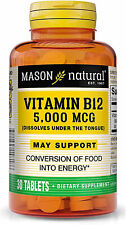 Mason Natural Vitamin B-12 5000 Mcg Sublingual Tablets 30 EA