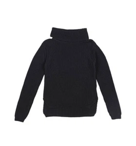 Molo Girls Black Ribbed Turtleneck Sweater Size 16 - Picture 1 of 2