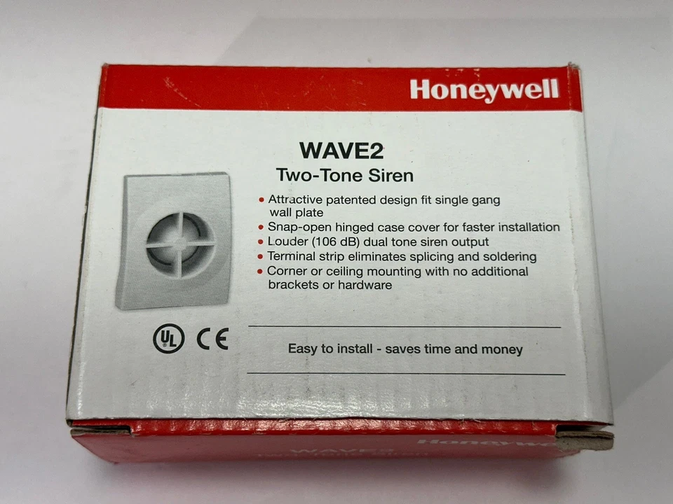 Nueva sirena interior de 2 tonos Honeywell Wave2, 106 dB Foto 1 de 3