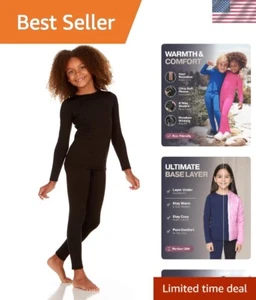 Thermal Underwear for Kids Long Johns, Girls Thermal Underwear Set, Base Laye... - Picture 1 of 5