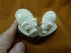 (TNE-PIG-117a) lil Mama baby pig I love pigs piglet brown TAGUA NUT palm piece