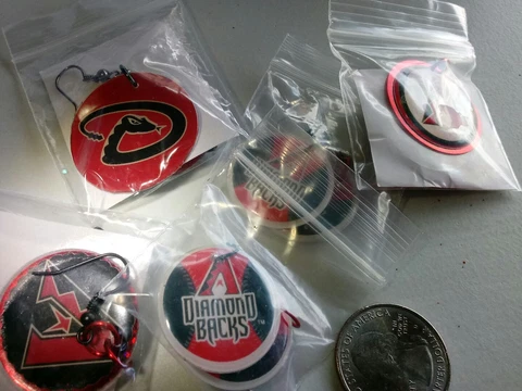 Arizona Diamondbacks handmade earrings.1 pair YOU PICK Cover