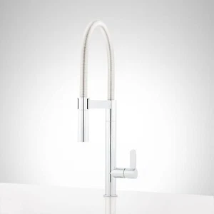 Grifo de cocina SH Ocala 481860 1,8 GPM de un solo orificio extraíble preenjuague SS - Imagen 1 de 7