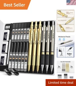 Luxury Gold Drafting Mechanical Pencil Set – Ergonomic Design for Professionals - Picture 1 of 11
