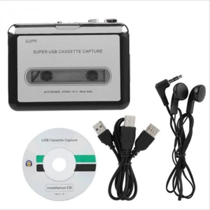 Band zu PC USB Kassette & MP3 CD Konverter Aufnahme Digital Audio Musik Player - Bild 1 von 12