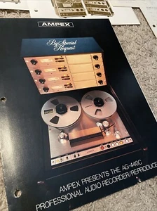 ✨Ampex AG-440C Reel to Reel 3 pg Foldout Dealer Brochure  *Original*✨ - Picture 1 of 23