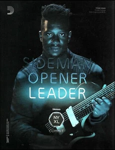 Tosin Abasi (Animals as Leaders) 2018 D'Addario NY XL guitar strings ad print - Picture 1 of 3
