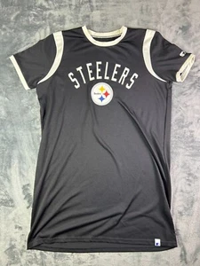 Vintage Starter NFL Pittsburgh Steelers Shirt Dress Women's Large Logo Tee - Picture 1 of 10