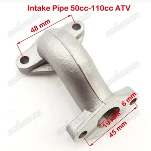 ATV Carb Intake Manifold Pipe For Kazuma Meerkat 50cc Mini Falcon 90 Redcat 110 - Bild 1 von 5