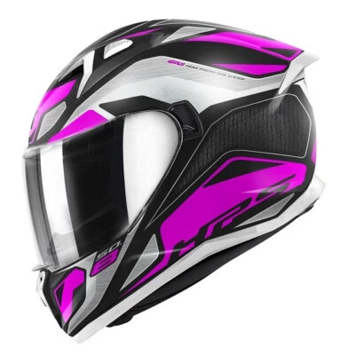 Full-Face GIVI 50.8 Brave Black Silver Pink Matt Helmet Casque SIZE XS Foto 1 de 2
