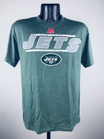 Men's NFL Football New York Jets Control The Clock Green Cotton Shirt NWT XL Cover