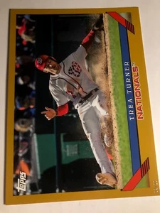 2019 Topps Archives Jumbo 5x7 Trea Turner Nationals 207 02/10 - Picture 1 of 1