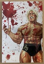 Ric Flair #1 2023 Battle Damage METAL WWF Nature Boy WrestleMania Comic /50