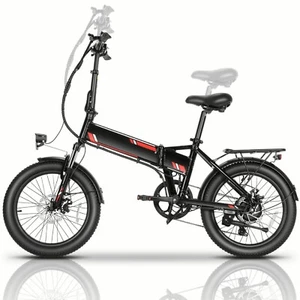 500W Electric Bike,Folding Mountain Bicycle 7-Speed Aluminum Alloy Ebike Adults^ - Picture 1 of 13