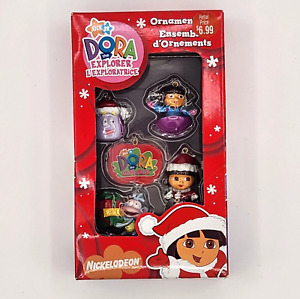 Dora The Explorer Miniature Christmas Tree Ornaments NOS 2007