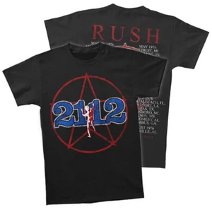 T-shirt RUSH 2112 Tour 1976 neuf Rock Tee S M L XL 2XL 3XL - Photo 1 sur 3