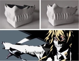 Maschera mezza faccia BLEACH Tier Harribel Cosplay materiale FRP Halloween Prop regalo 1 pezzo - Foto 1 di 8