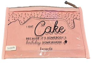 Benefit Pink & clear Bag for makeup_toiletries_accessories_I Eat Cake - Picture 1 of 3
