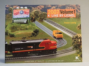 K LINE BY LIONEL 2007 VOLUME 1 Advertising book publication TRAIN CATALOG - Picture 1 of 3