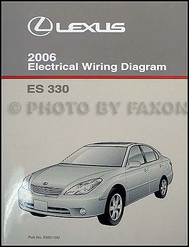 2006 Lexus Es 330 Eléctrico Cableado Diagrama Manual Originales Con Color Pages - Imagen 1 de 2