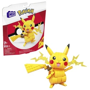 MEGA Pokémon Pikachu personaggio da costruire con 211 mattoncini alto 10 cm - Foto 1 di 6