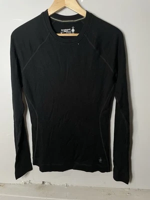 Camisa Smartwool Para Mujer Mediana Negra Clásica Térmica Merino 250 Capa Base Nueva Sin Etiquetas Foto 1 de 4