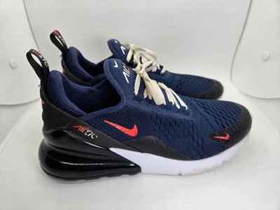Nike Air Max 270 GS молодежи 7Y синий работает Athletic тренировки кроссовки 943345-410 - Изображение 1 из 4