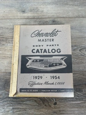 Chevrolet Master Parts Book 1954 1953 1951 1951 1950 1949 1947 1946 Chevy Foto 1 de 4