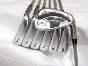 Nice Callaway Apex Forged 2019 Iron Set 4-PW Steelfiber i95 Stiff 1* Upright - Picture 1 of 8