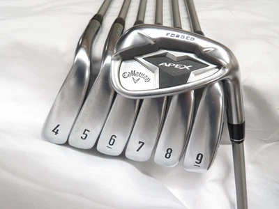 Nice Callaway Apex Forged 2019 Iron Set 4-PW Steelfiber i95 Stiff 1* Upright - Image 1 of 4