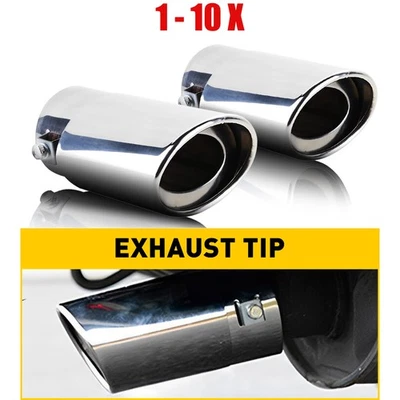 后排气管尾部自动消声器尖钢通用不锈钢镀铬 1-10 件 — 第 1/4 张图片