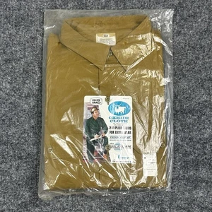 VTG Big Mac Work Shirt XL 17 17.5 Tan Oxhide Cloth Penn Prest Deadstock 60s NOS - Picture 1 of 5