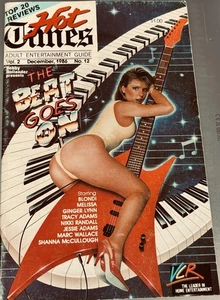 VCR VIDEO STORE ADULT FILM 32 PAGE VHS MOVIE CATALOG HOT TIMES V2N12 DEC 1986 - Picture 1 of 3