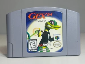 Gex 64 Enter the Gecko Nintendo 64 N64 authentique excellent état propre testé - Photo 1/6