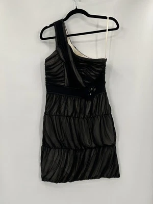 Max and Cleo Dress Womens 4 One Shoulder Pleated Chiffon Cocktail Party Formal - Image 1 of 4