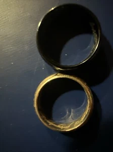 Lord Of The Rings The One Ring Tungsten Steel 2 Rings Gold Color And Black - Picture 1 of 14