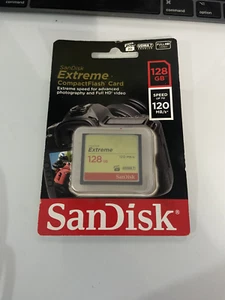 SanDisk 128GB Extreme UDMA 7 Compact Flash 120MB/s VPG-20 SDCFXSB-128G - Picture 1 of 4